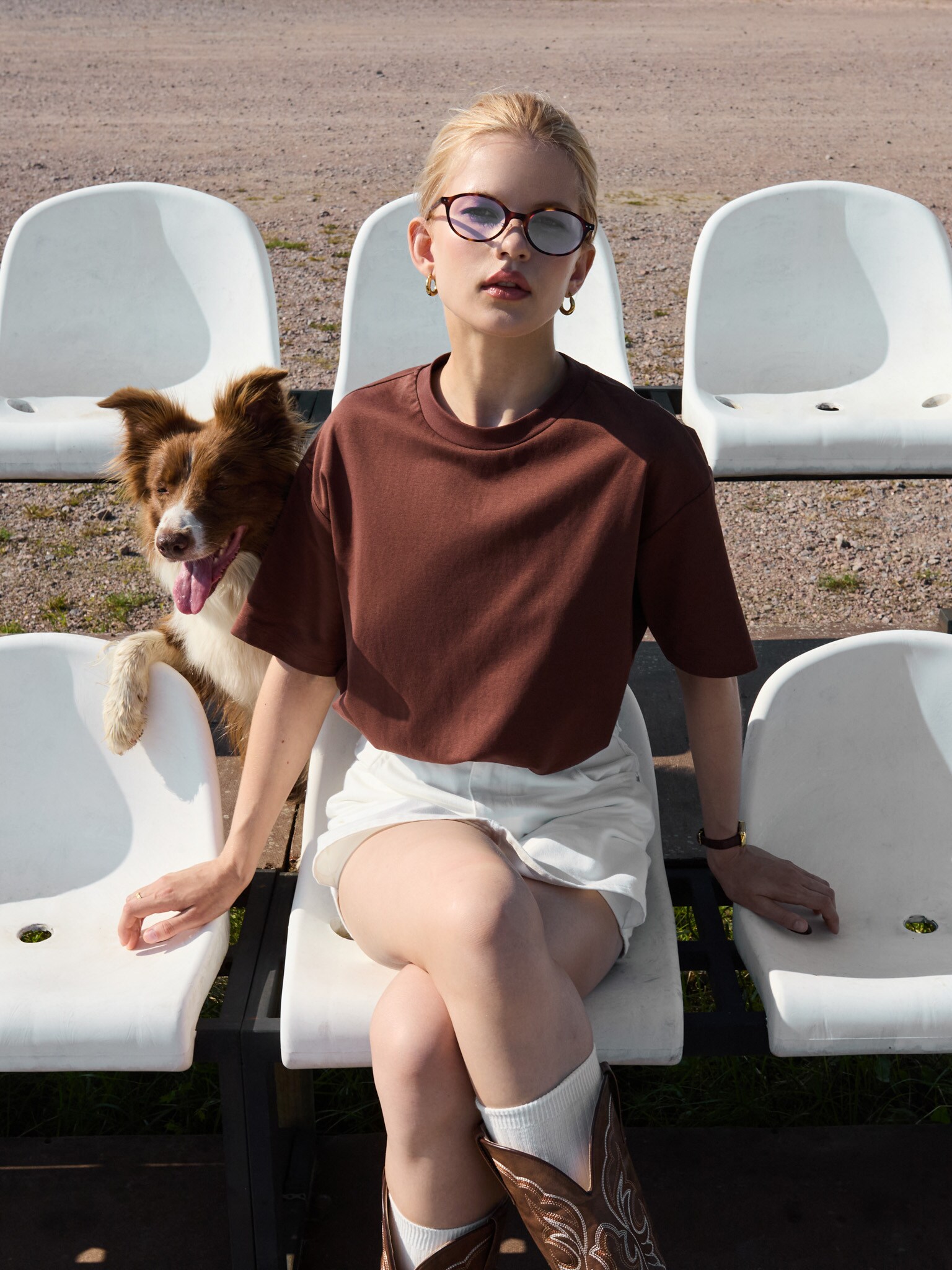 Monochrome loose fit T-shirt