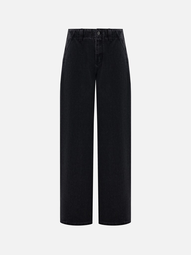 Loose fit low rise jeans