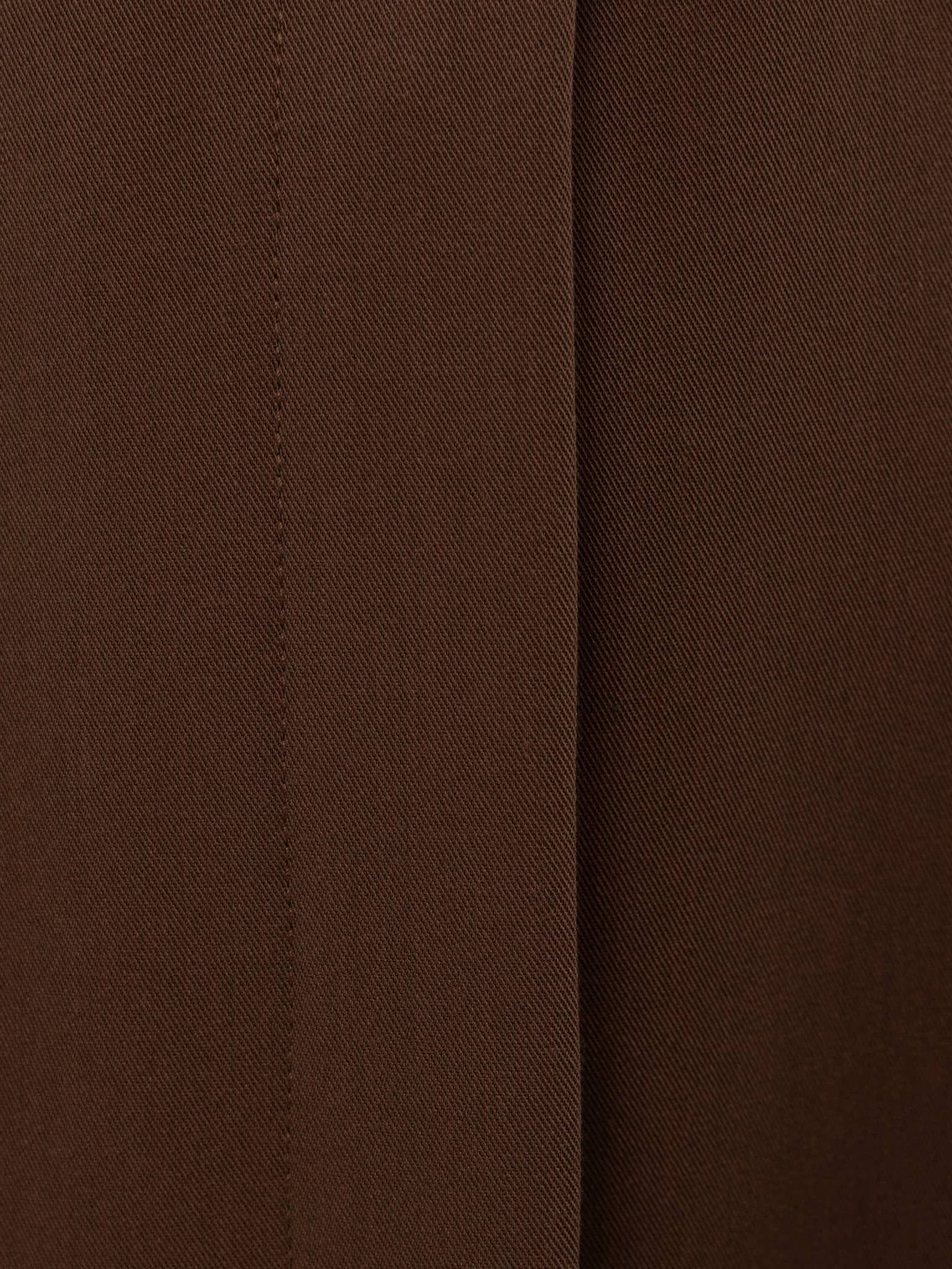 Midi dress with waist pleats and wide belt