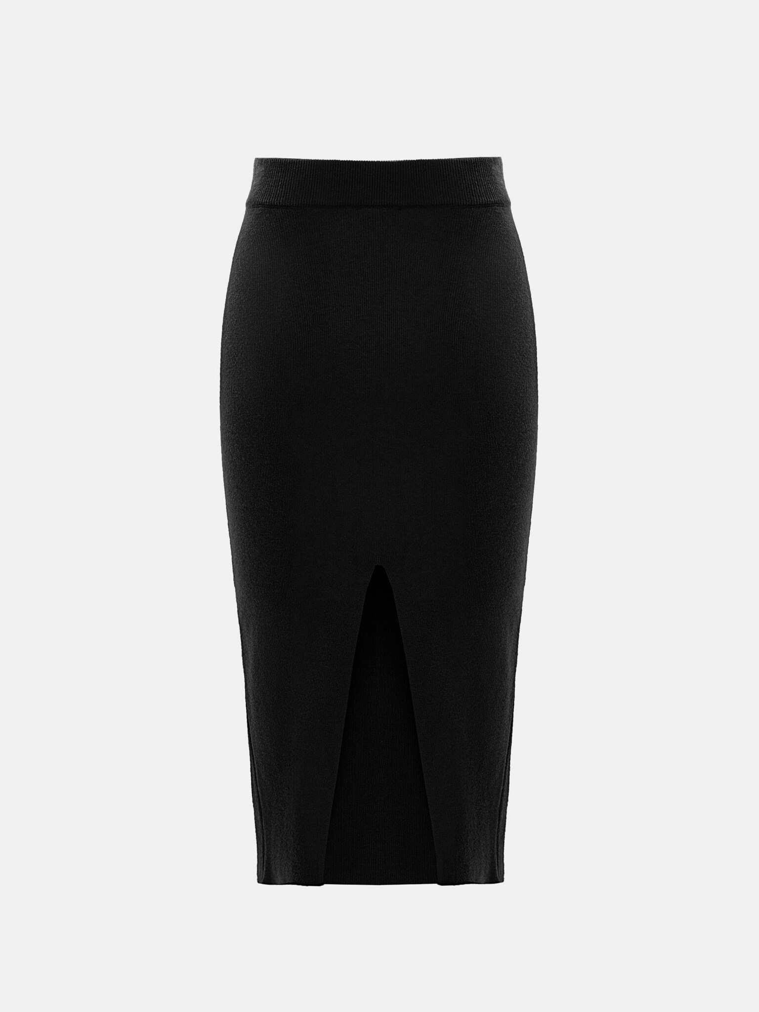 Midi jersey pencil skirt