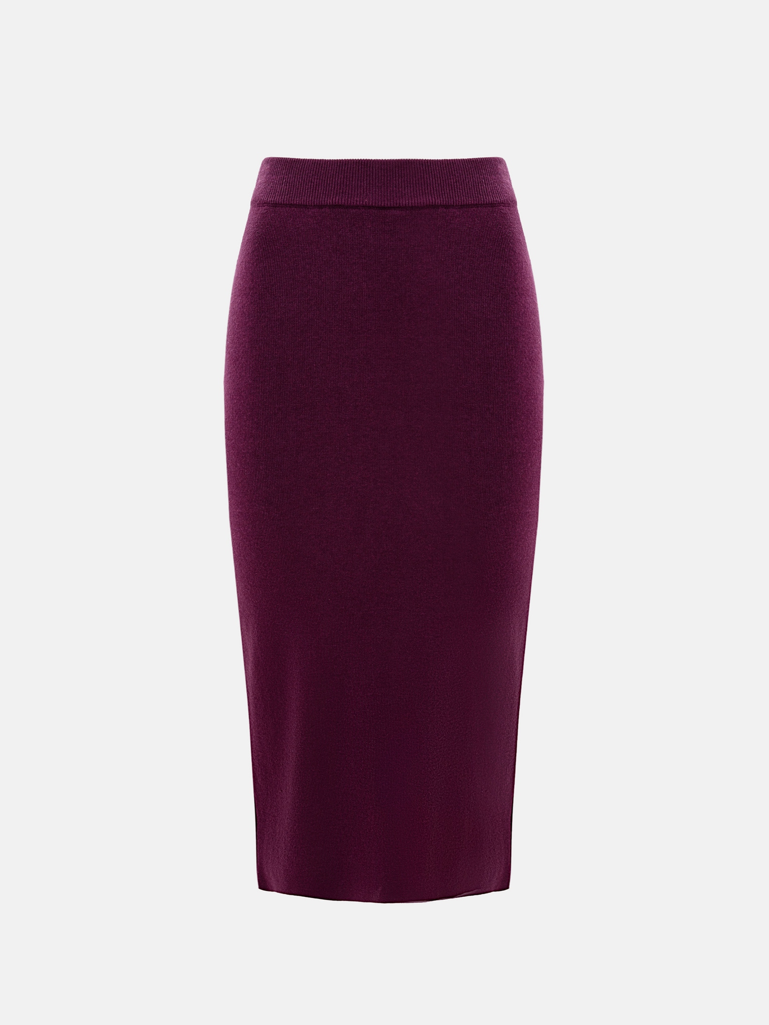 Midi jersey pencil skirt