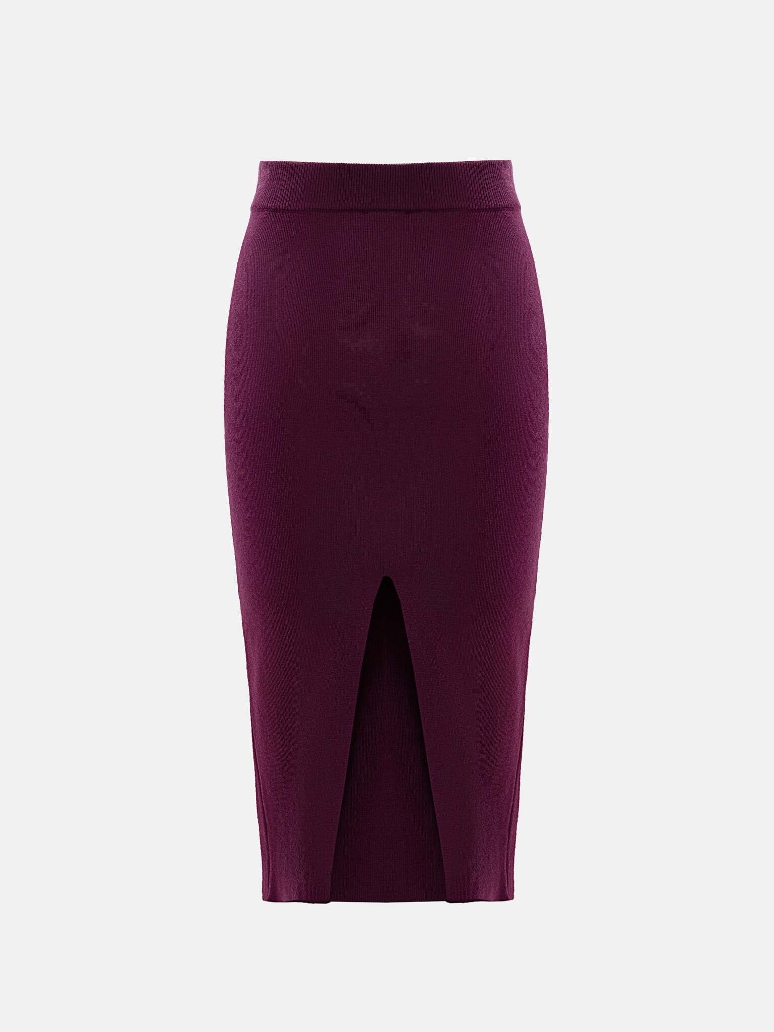 Midi jersey pencil skirt