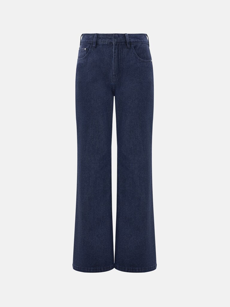 Flared mid-rise jeans