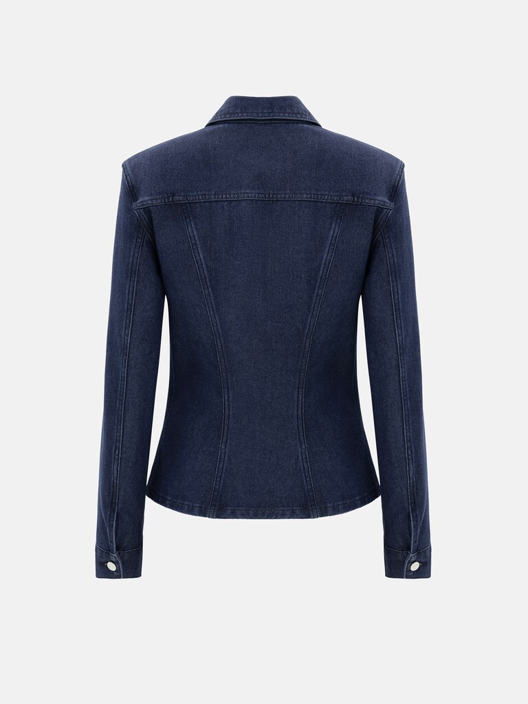 Taillierte Jeansjacke