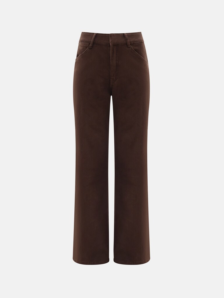 Flared jeans in coloured denim