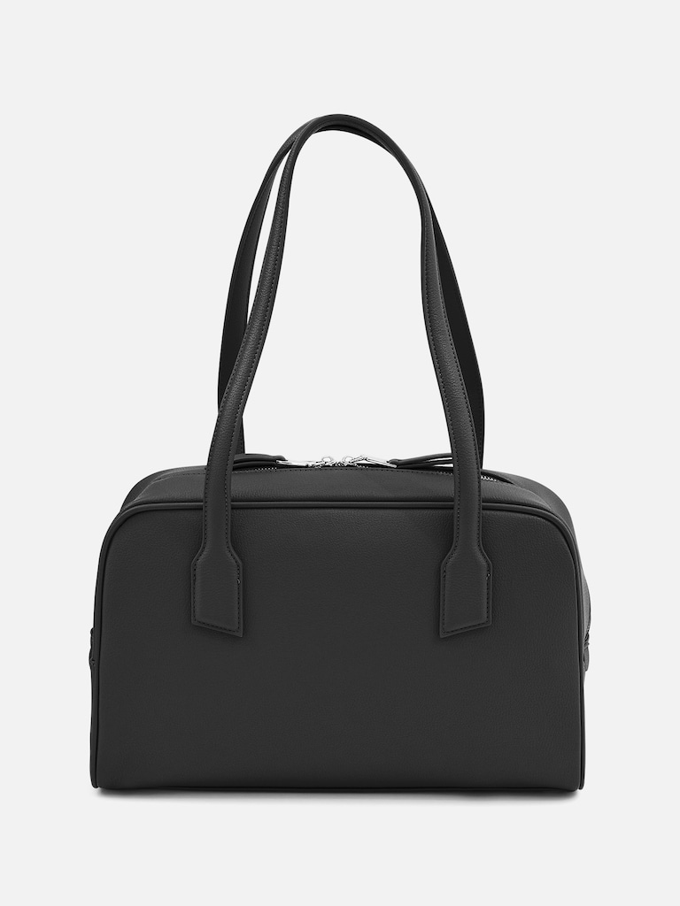 Tasche aus Eco-Leder mit langen Griffen und Reißverschluss