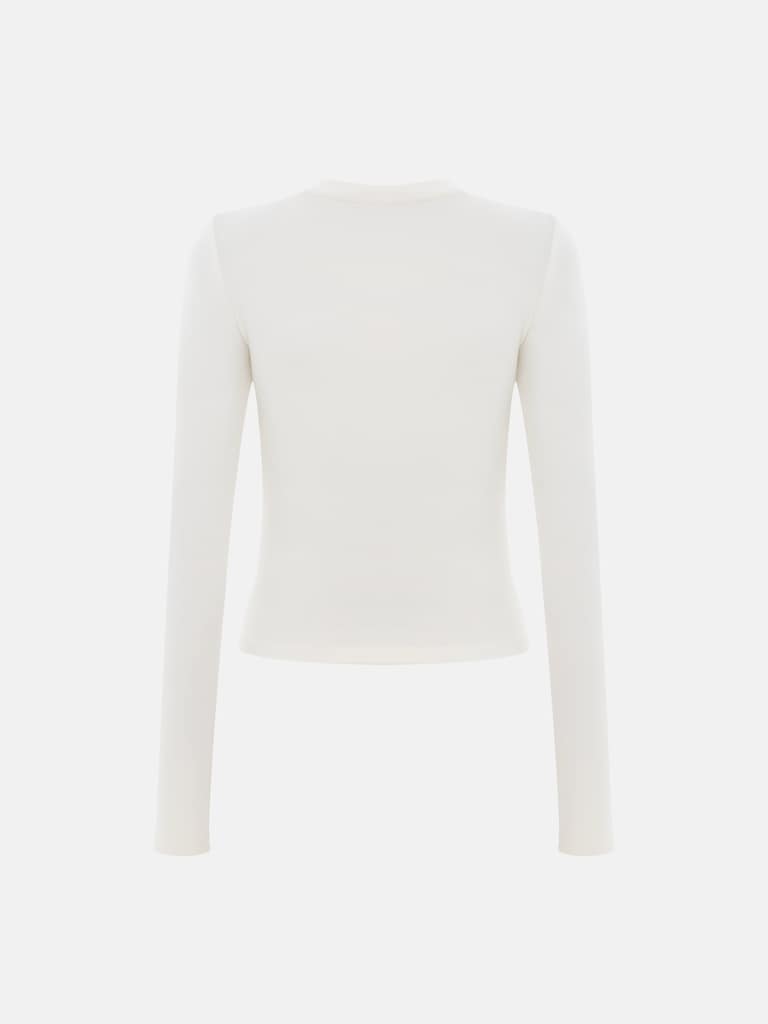 Однотонный лонгслив