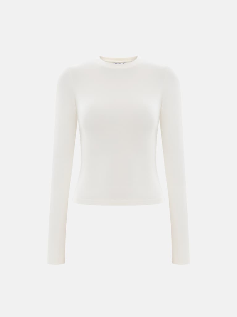 Однотонный лонгслив