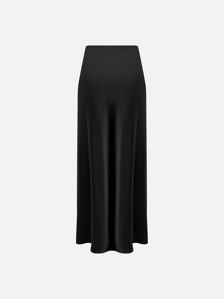Flared floor length maxi skirt