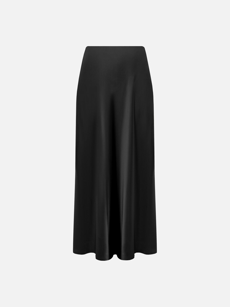 Flared floor length maxi skirt