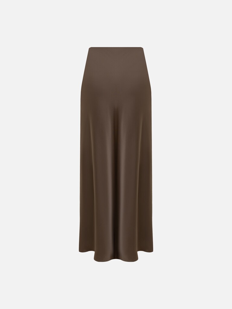 Flared floor length maxi skirt