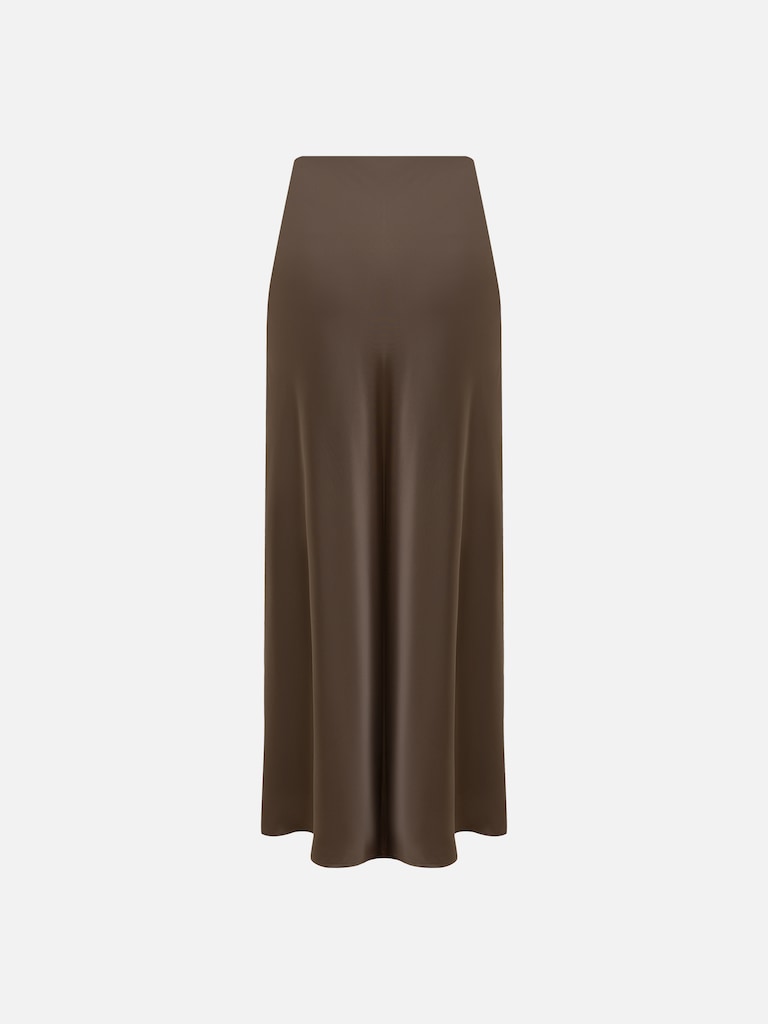 Flared floor length maxi skirt