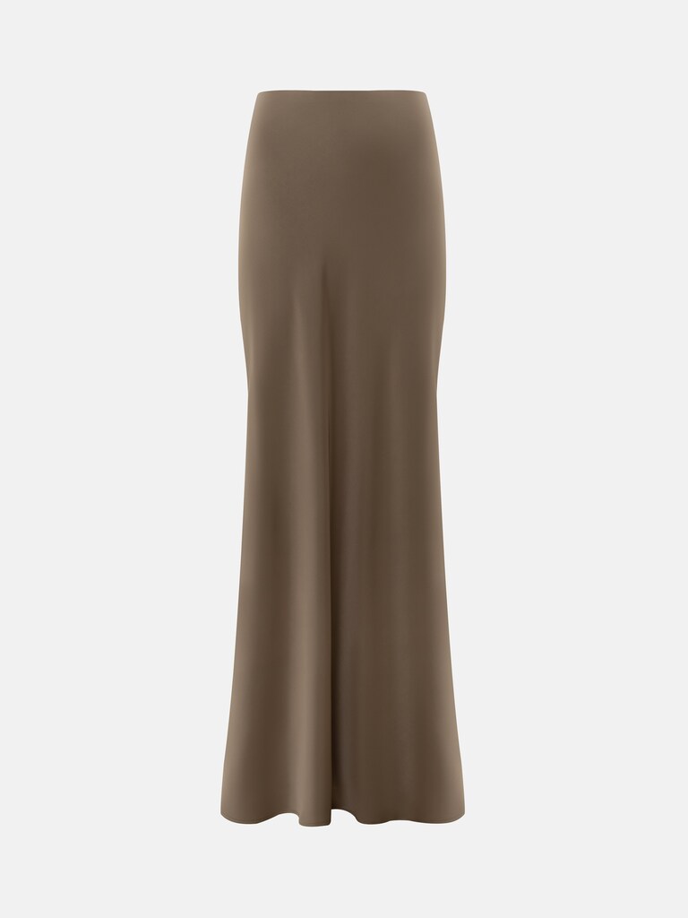 Flared floor length maxi skirt