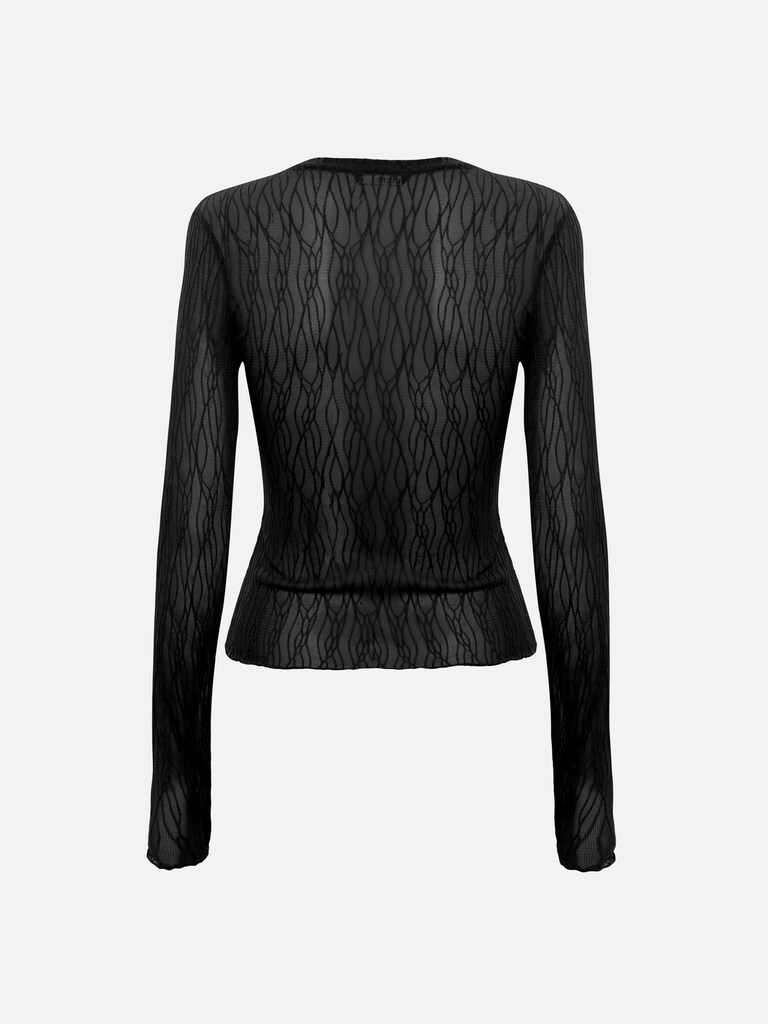 Longsleeve mit Lochmuster