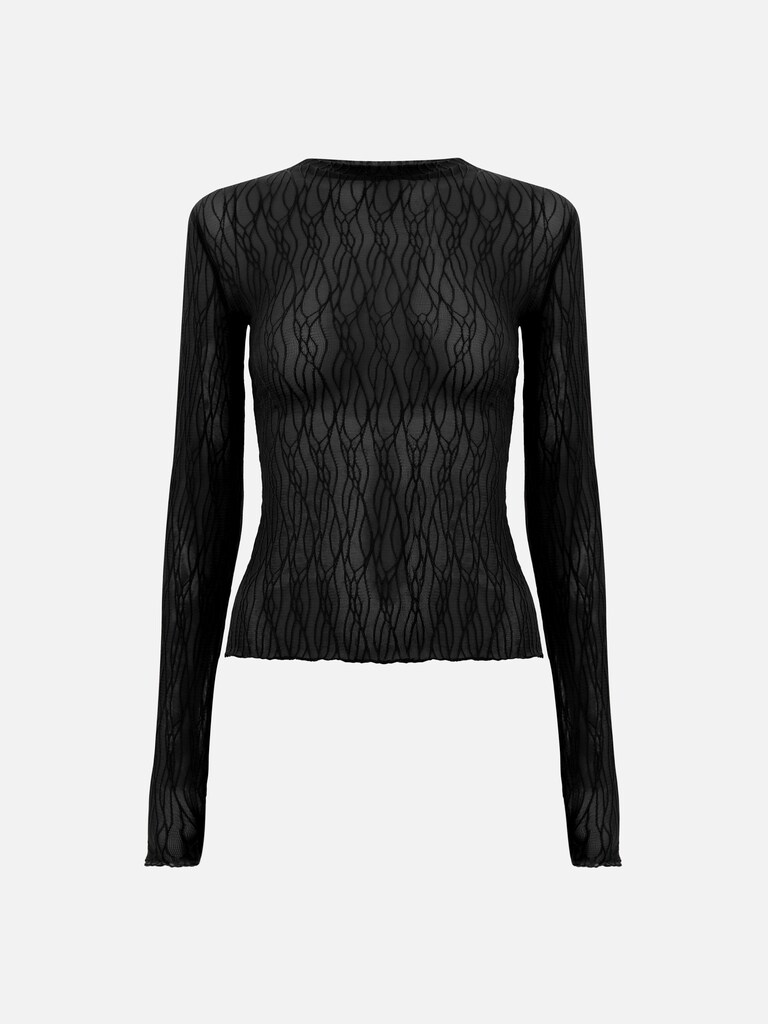 Longsleeve mit Lochmuster