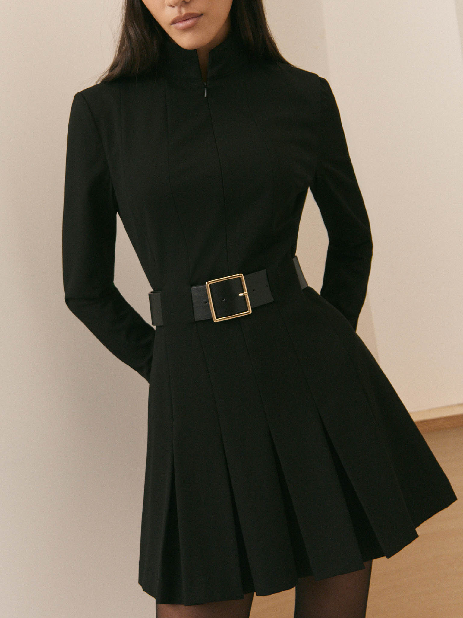 Платья мини Lichi Платье мини с ремнем из экокожи