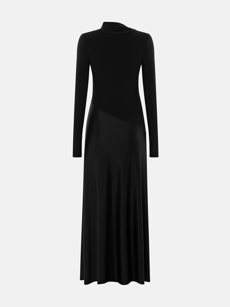 Combination maxi dress with detachable skirt