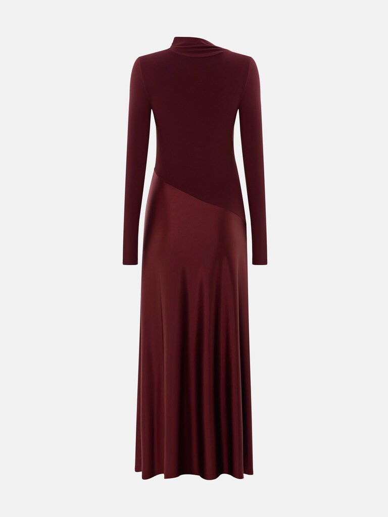 Combination maxi dress with detachable skirt