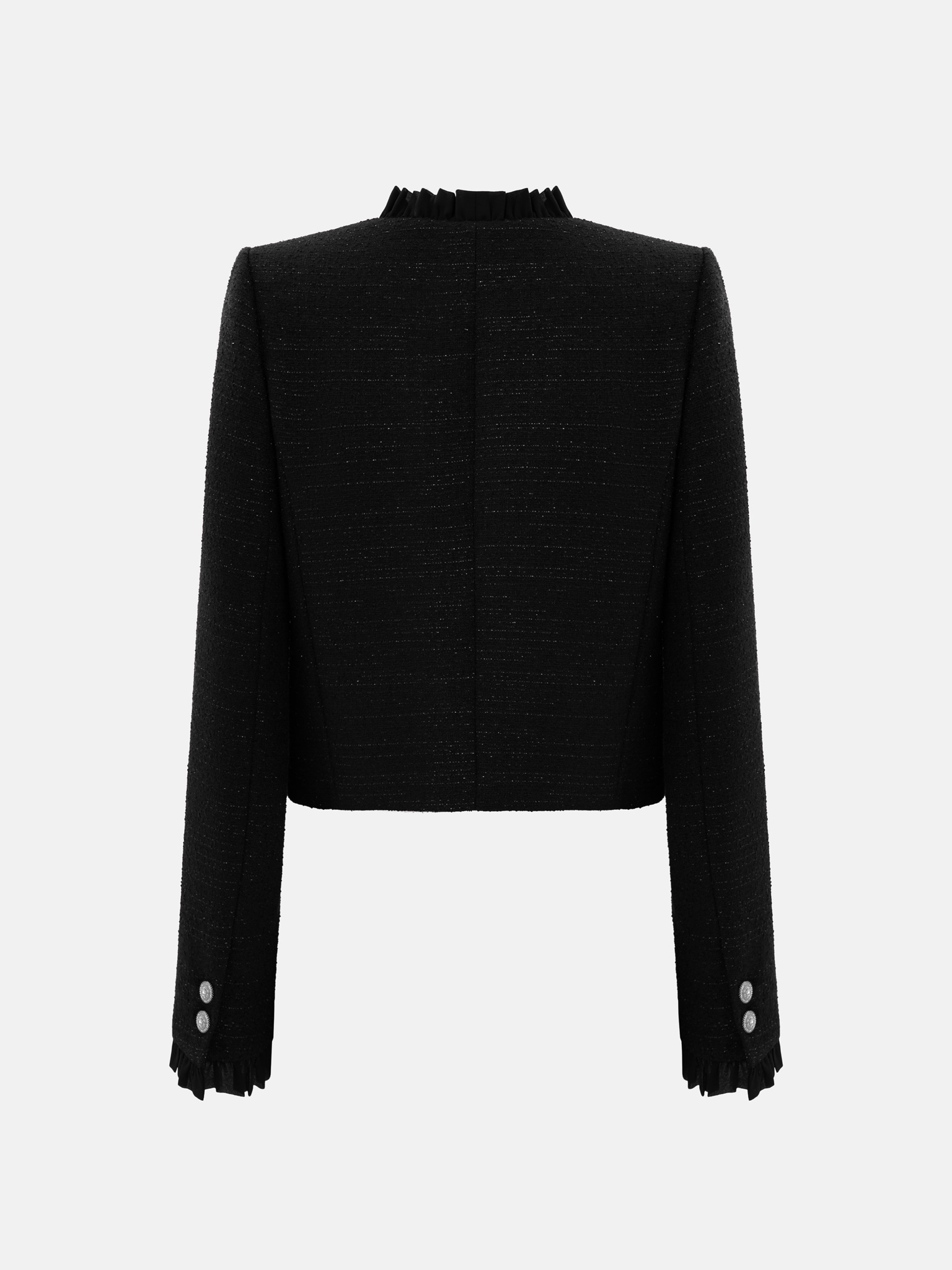 ジャケット・アウター Louren summer tweed puffsleeve blouson ジャケット・アウター Louren summer tweed puffsleeve blouson