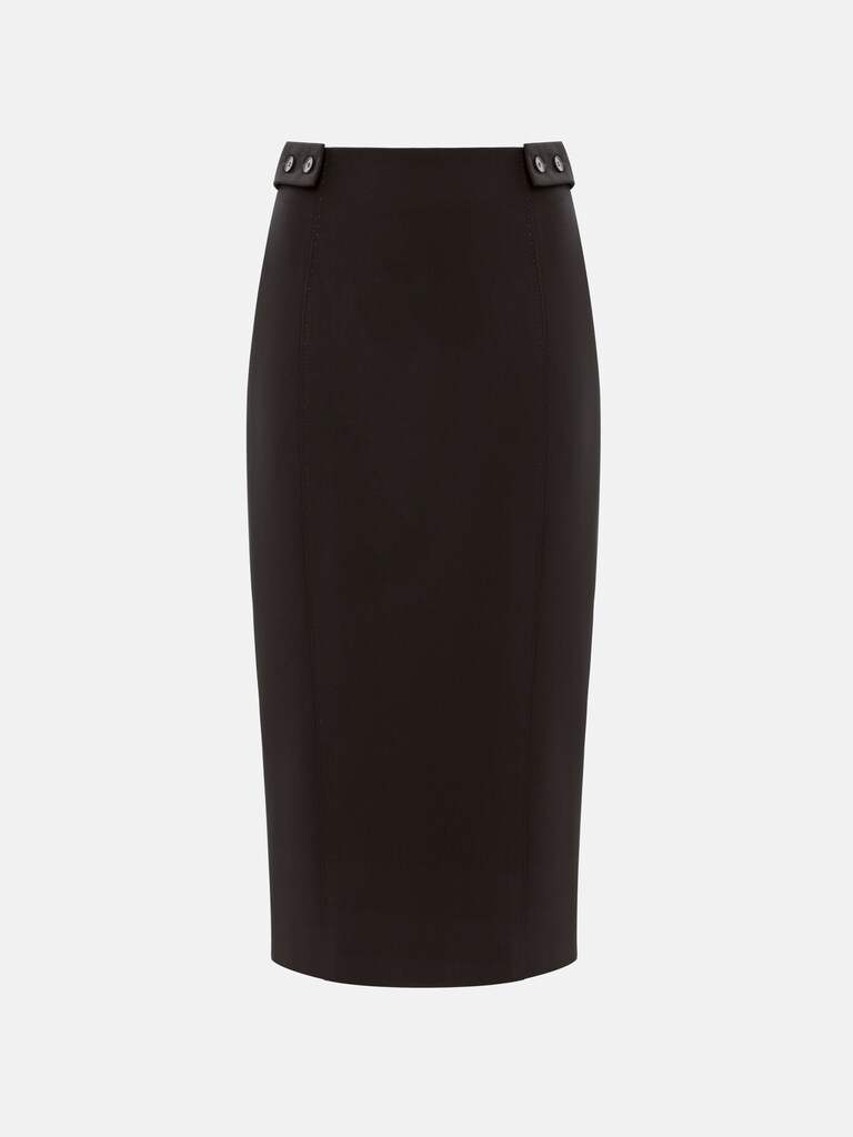 Юбка миди с пуговицами на поясе