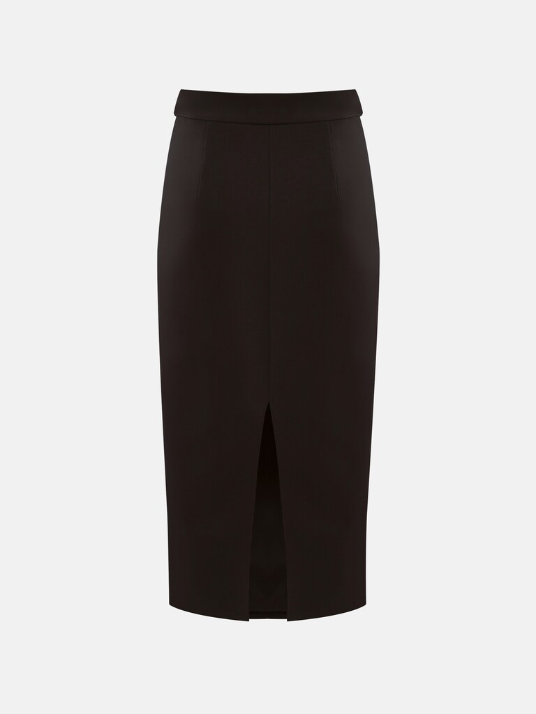 Юбка миди с пуговицами на поясе