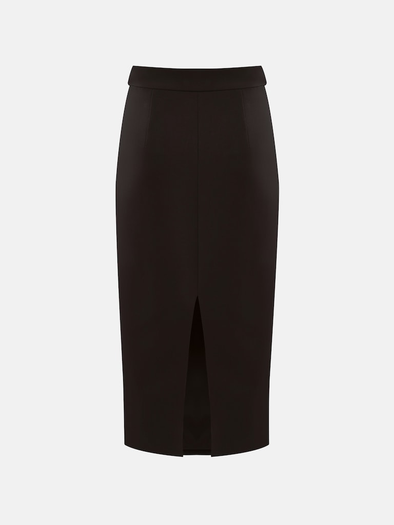 Юбка миди с пуговицами на поясе