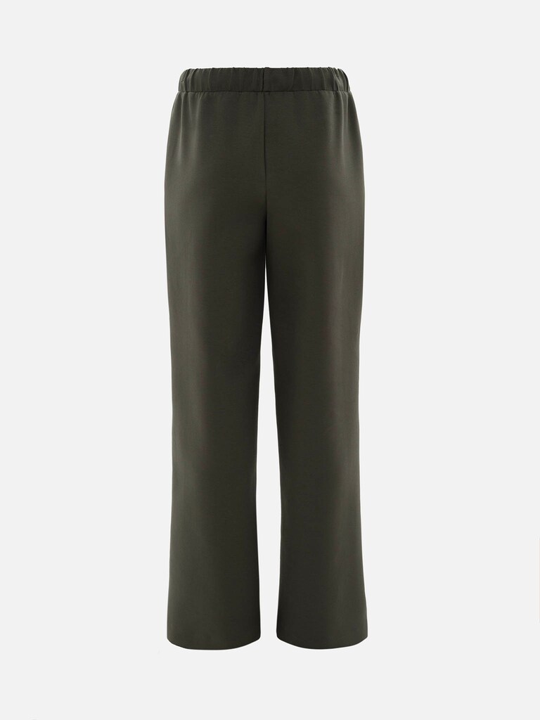 Loose french terry trousers with stitching on the pant legs