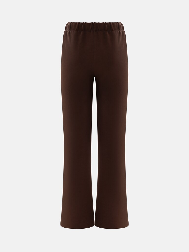 Loose french terry trousers with stitching on the pant legs