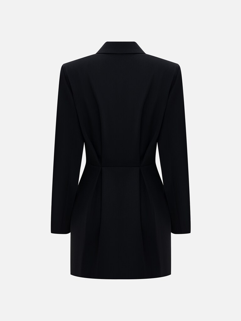 Mini jacket dress with matching buttons