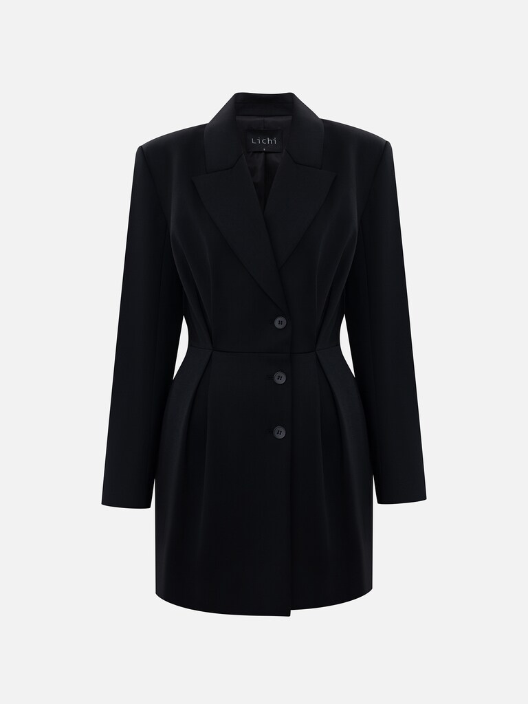 Mini jacket dress with matching buttons