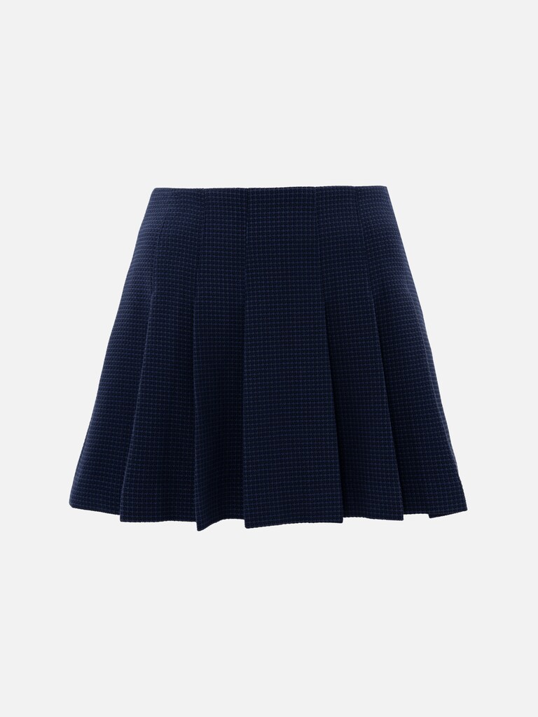 Юбка мини из ткани в клетку