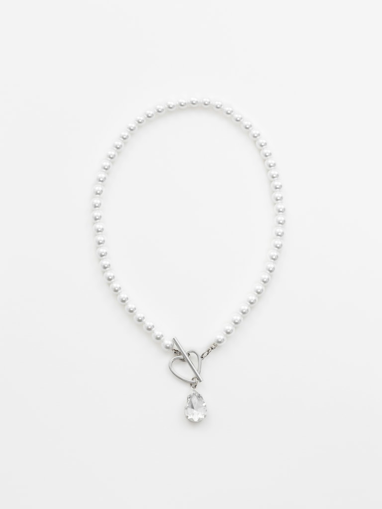 Жемчужное колье с застежкой-тогл