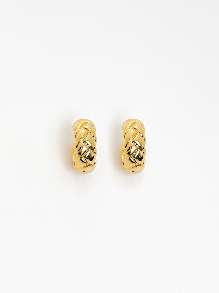 Strukturierte Creolen aus Metall