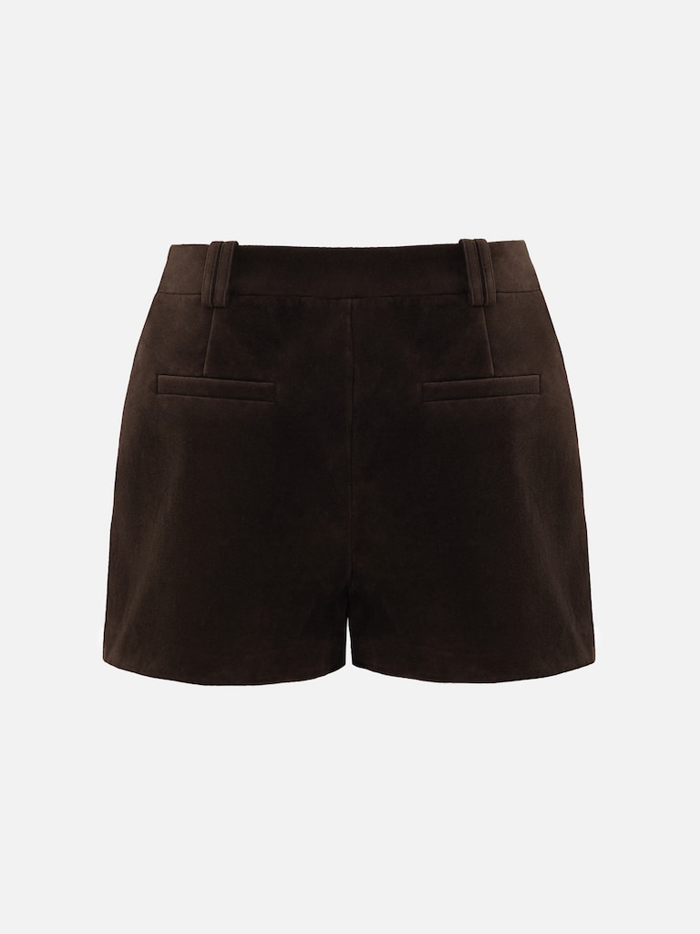 Minishorts aus Eco-Wildleder