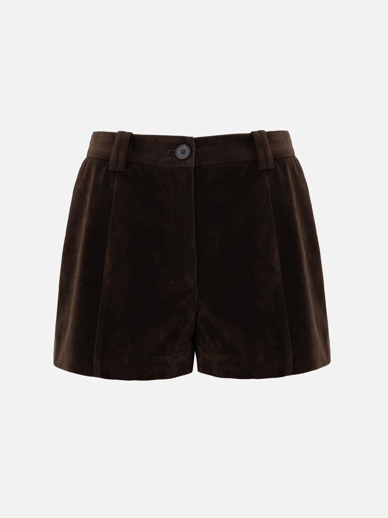 Minishorts aus Eco-Wildleder