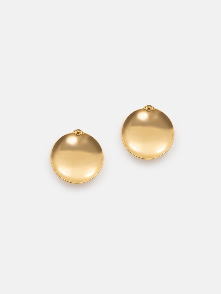 Voluminous round earrings
