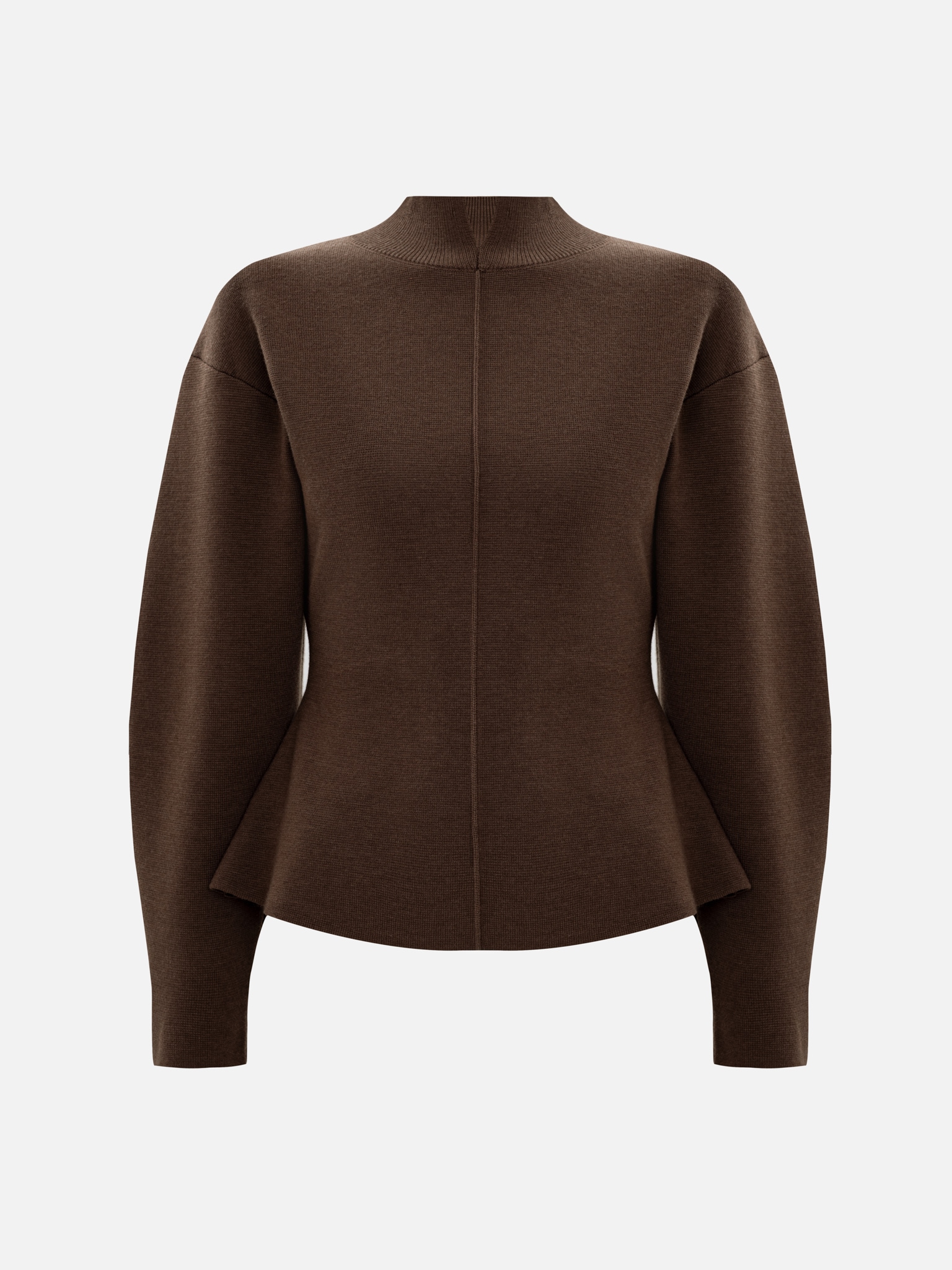 Fitted jumper with a decorative seam