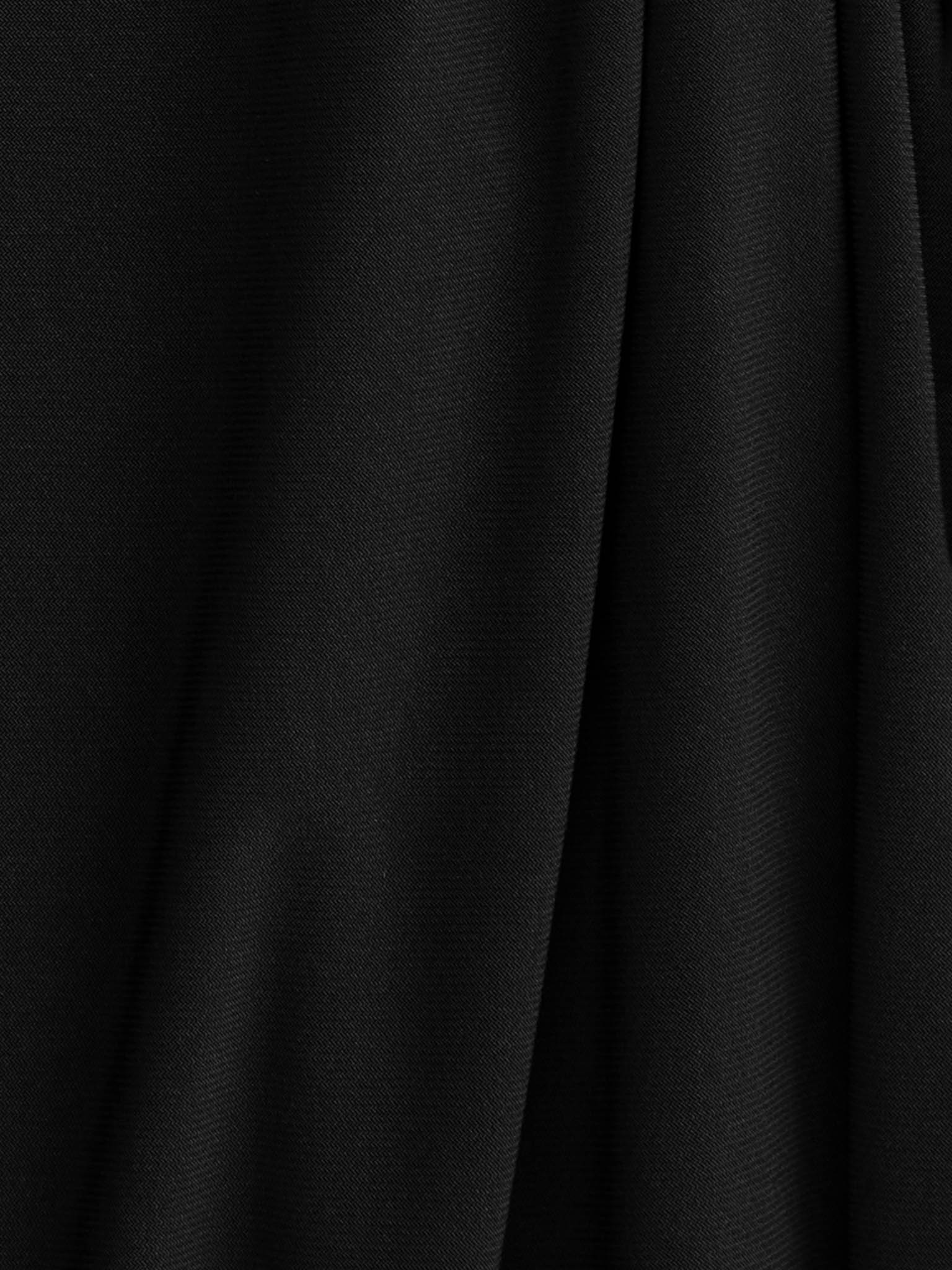 Mini dress with one shoulder cape