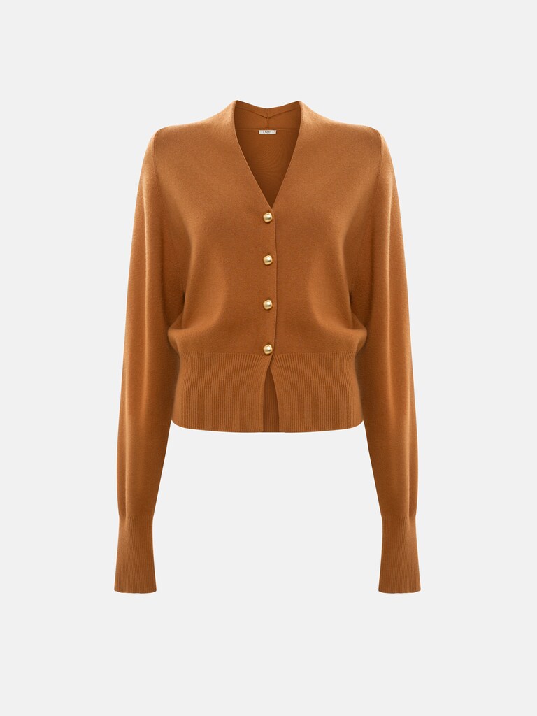 Приталенный кардиган из вязаного трикотажа