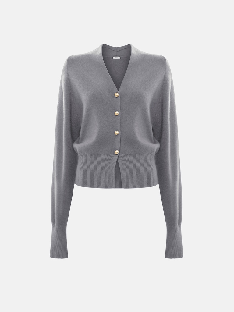 Приталенный кардиган из вязаного трикотажа