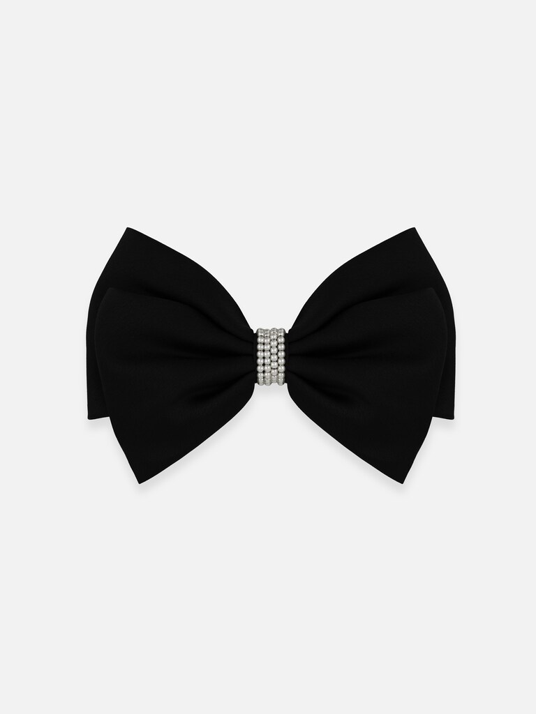 Бант для волос с жемчужным декором