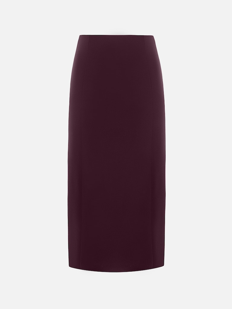 Straight midi skirt
