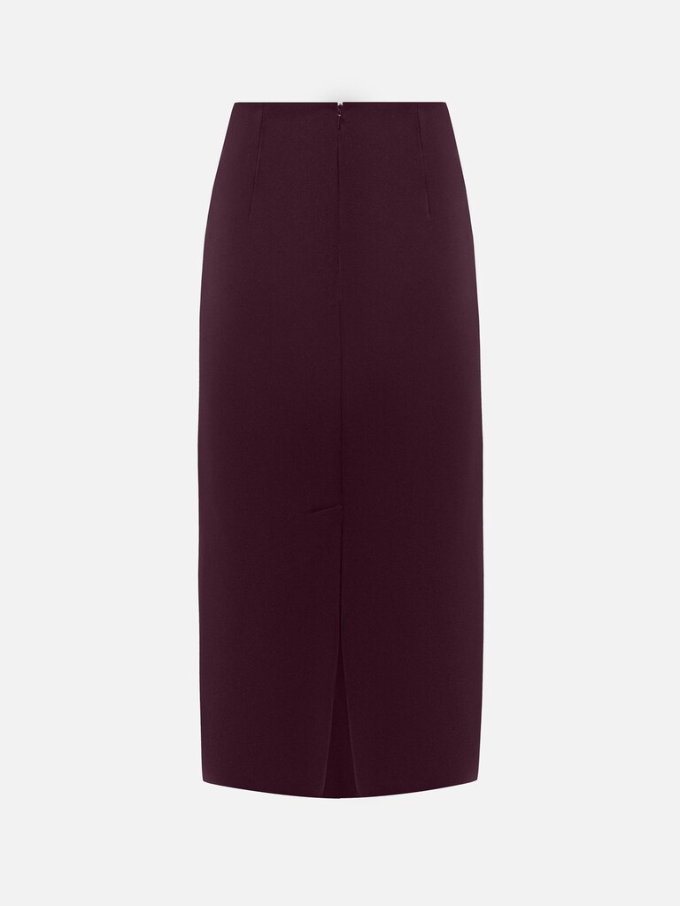 Straight midi skirt