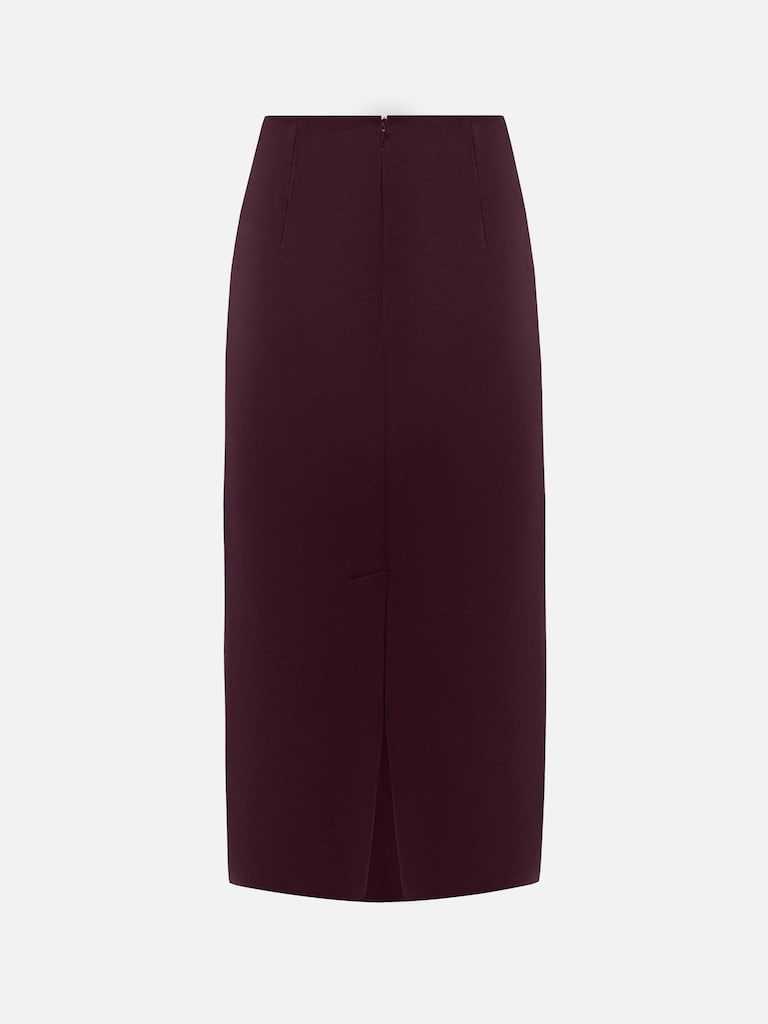 Straight midi skirt