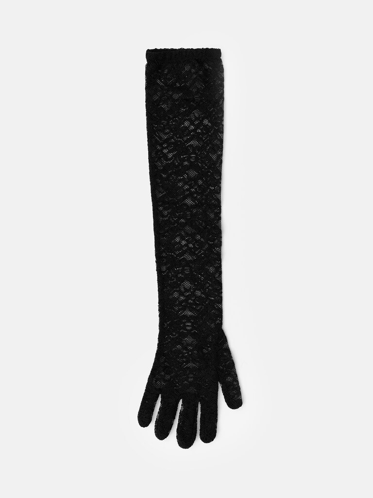 Long guipure gloves