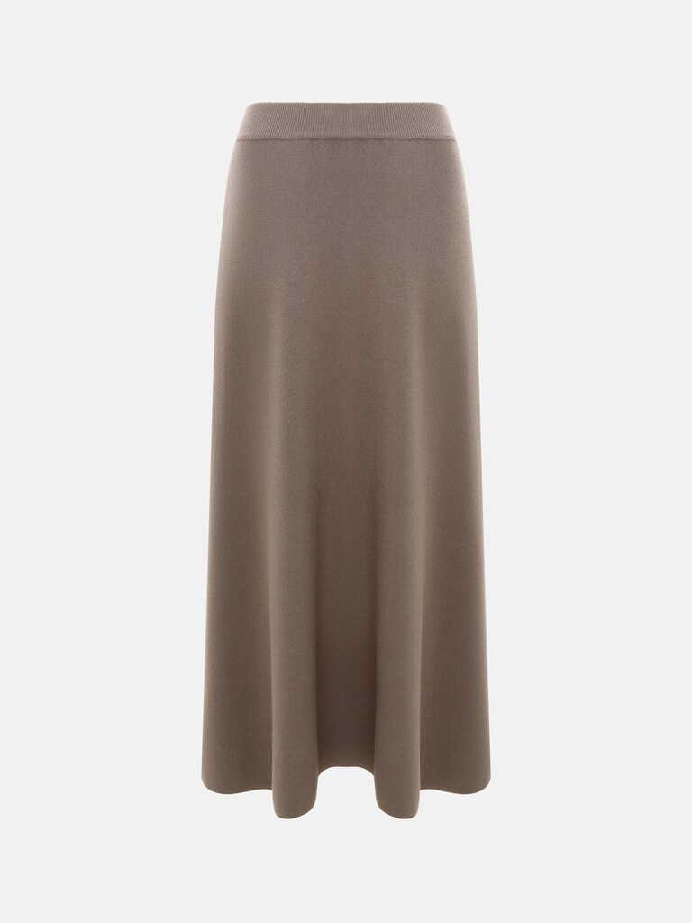 Расклешенная юбка миди из вискозы