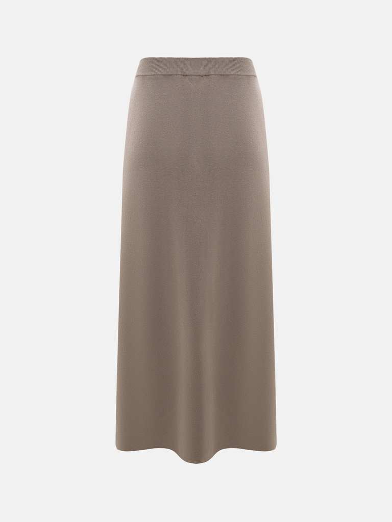 Расклешенная юбка миди из вискозы