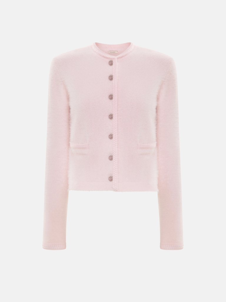 Кардиган из трикотажа с пушистым ворсом