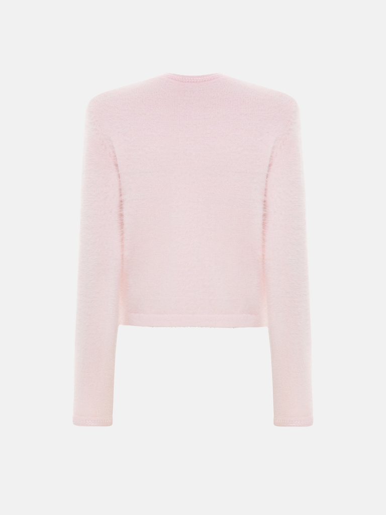 Кардиган из трикотажа с пушистым ворсом