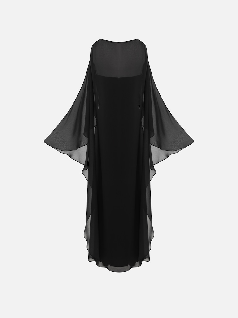 Lightweight satin maxi dress